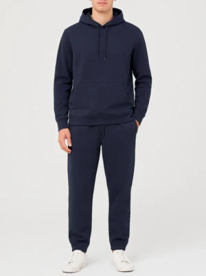 Men's French Terry Navy Melange Jogging Set